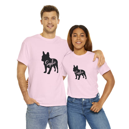 personalized  T-shirt with Frenchie Name - Unisex Tshirt