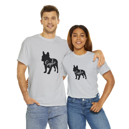 personalized  T-shirt with Frenchie Name - Unisex Tshirt