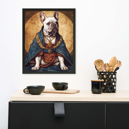 Artful Frenchie Framed Poster - Distinctive Canine Wall Art