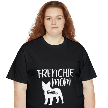 Frenchie Mom - Custom Unisex Cotton T-Shirt