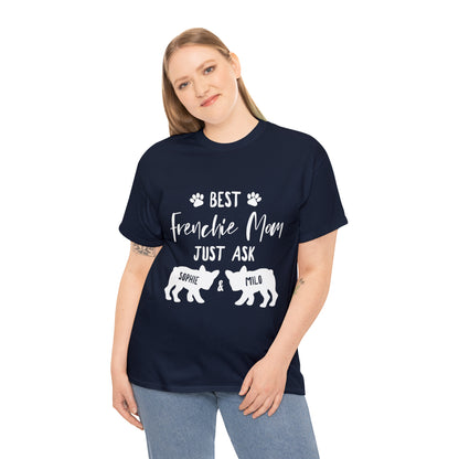 Ask my Frenchies - personalized T-shirt wit Frenchies names