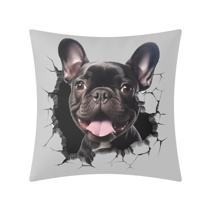 Adorable Frenchie Face - Pillow Cover