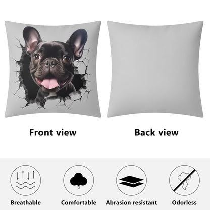 Adorable Frenchie Face - Pillow Cover