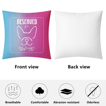 Custom Pillow with Frenchie Name