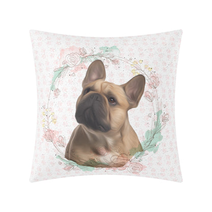 Custom Pillow with Frenchie picture