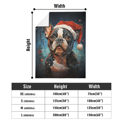 Santa Frenchie -  Blanket