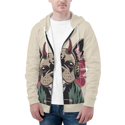 Joey - All Over Print Zip Up Hoodie