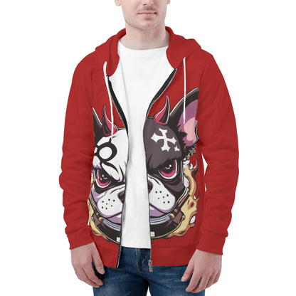 Archie - All Over Print Zip Up Hoodie