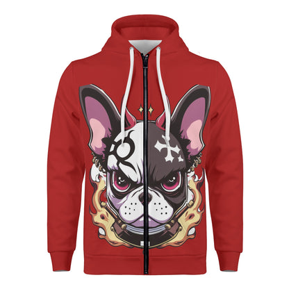 Archie - All Over Print Zip Up Hoodie