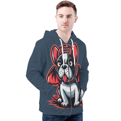 Leo - All Over Print Zip Up Hoodie