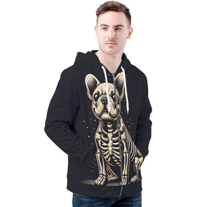 Riley - All Over Print Zip Up Hoodie