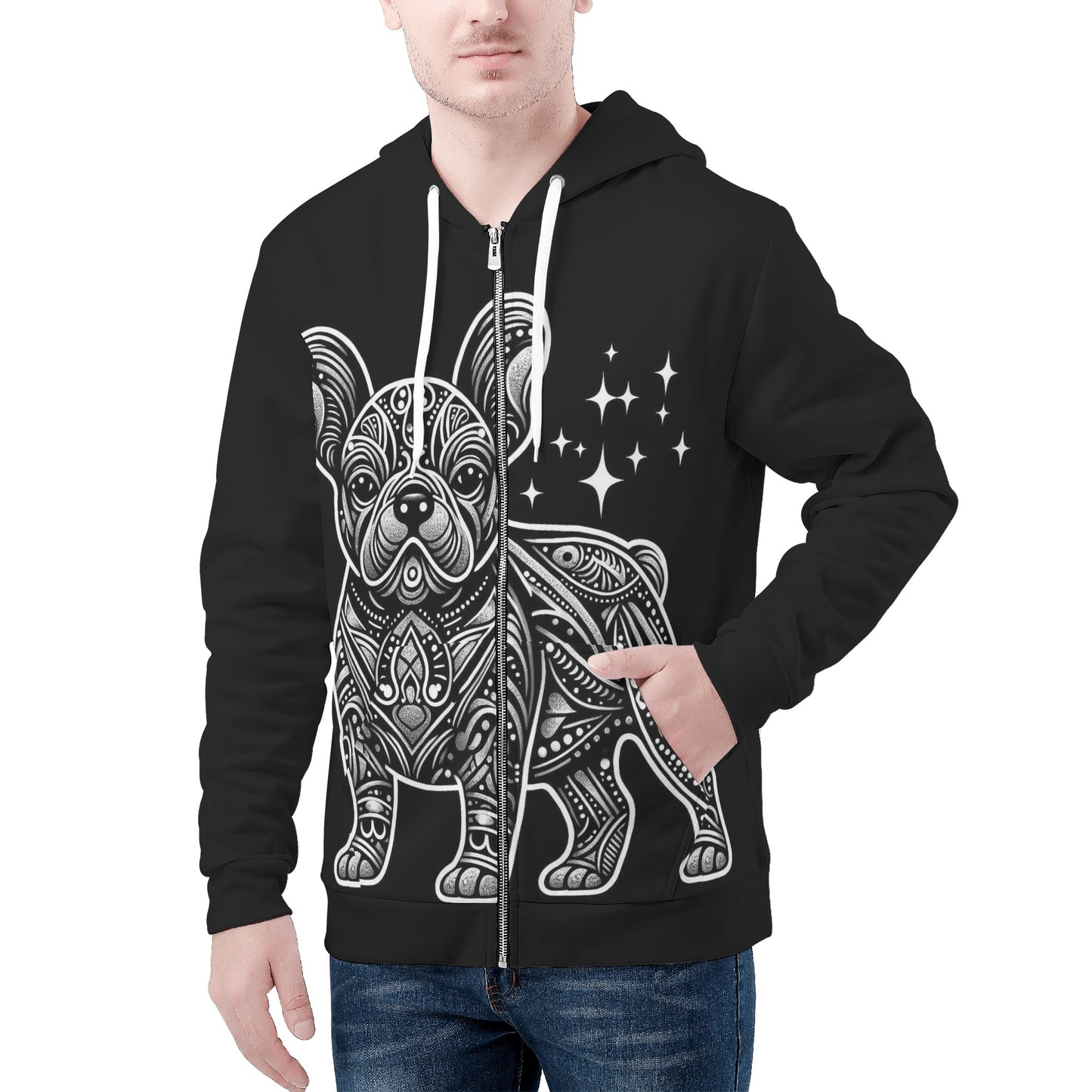 Winnie - All Over Print Zip Up Hoodie