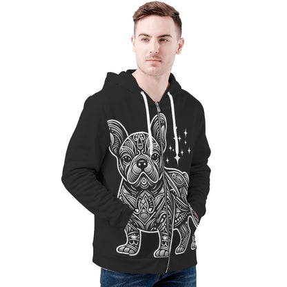 Winnie - All Over Print Zip Up Hoodie