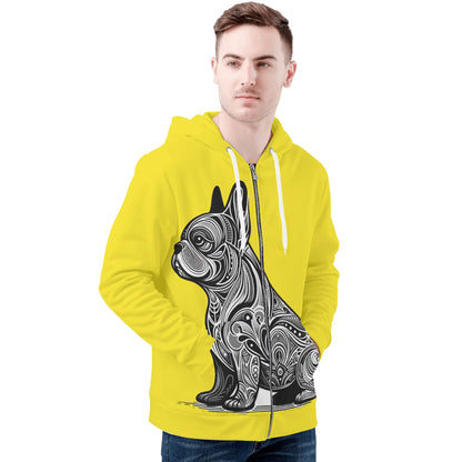 Lucy - All Over Print Zip Up Hoodie