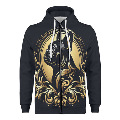 Bailey - All Over Print Zip Up Hoodie