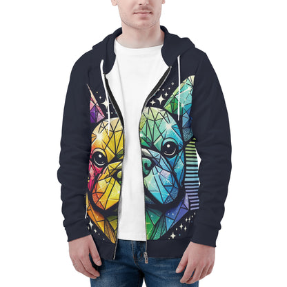 Mia - All Over Print Zip Up Hoodie