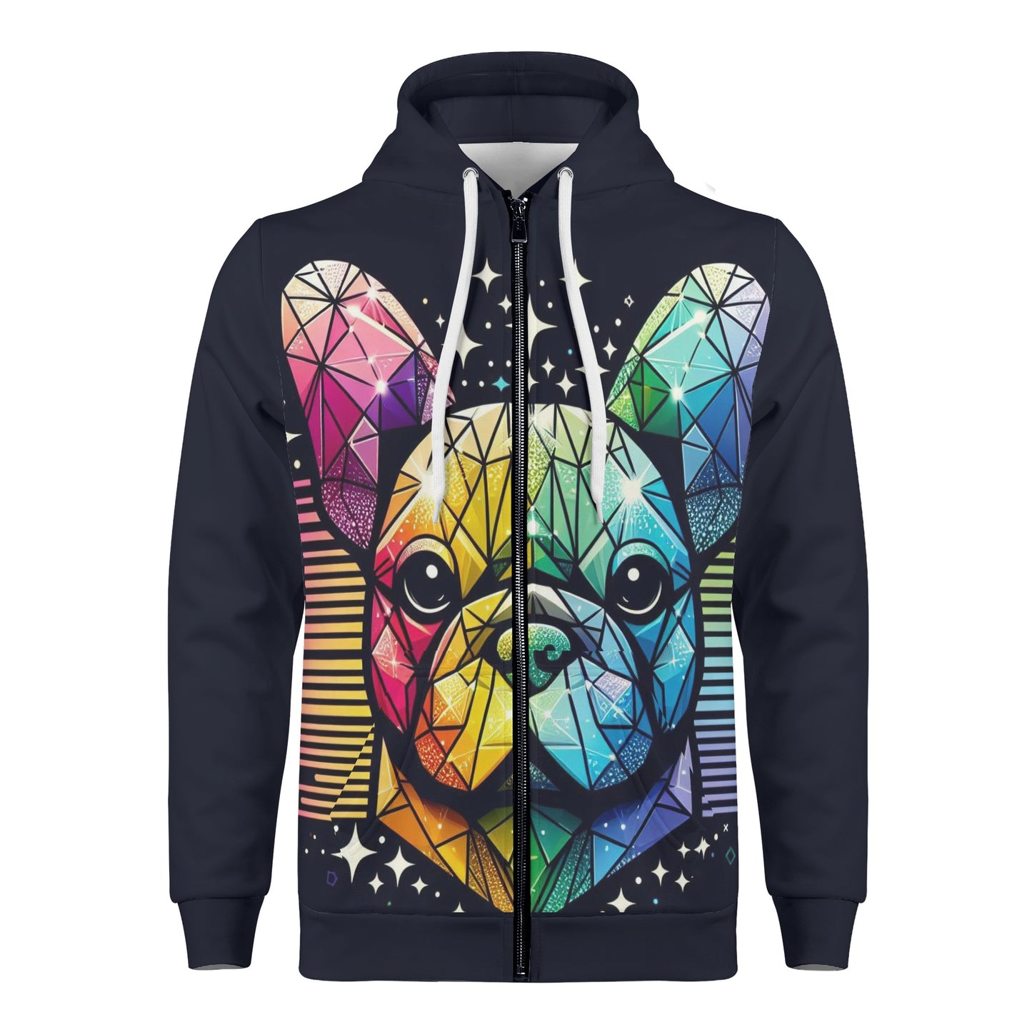 Mia - All Over Print Zip Up Hoodie