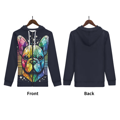 Mia - All Over Print Zip Up Hoodie