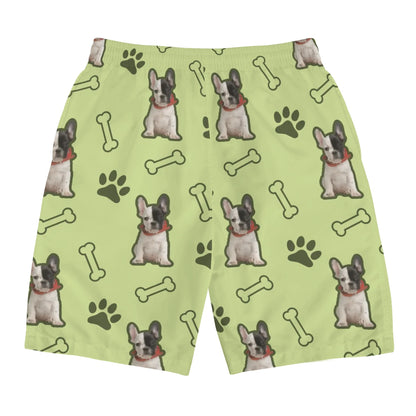 Custom Mens All Over Print Shorts with French Bulldog image