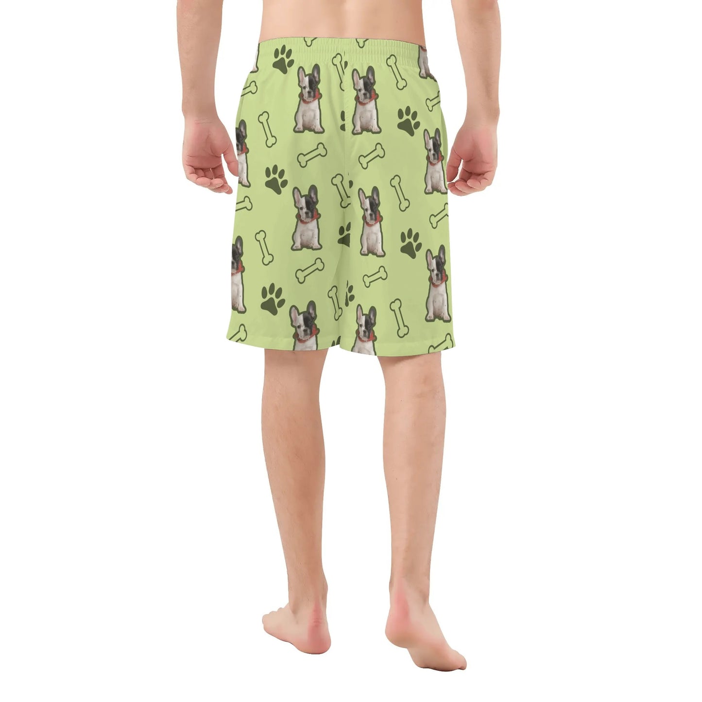 Custom Mens All Over Print Shorts with French Bulldog image