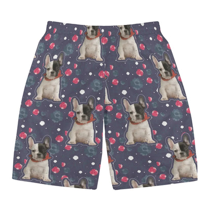 Custom Mens All Over Print Shorts with French Bulldog image