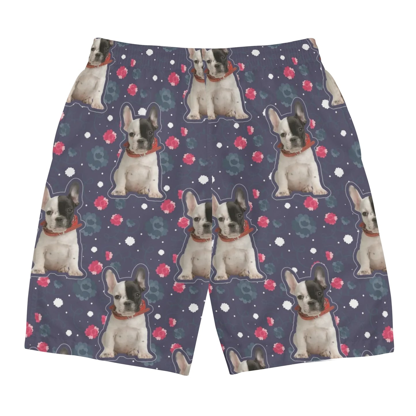 Custom Mens All Over Print Shorts with French Bulldog image