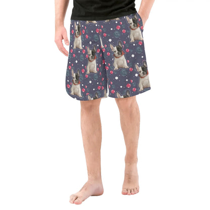 Custom Mens All Over Print Shorts with French Bulldog image