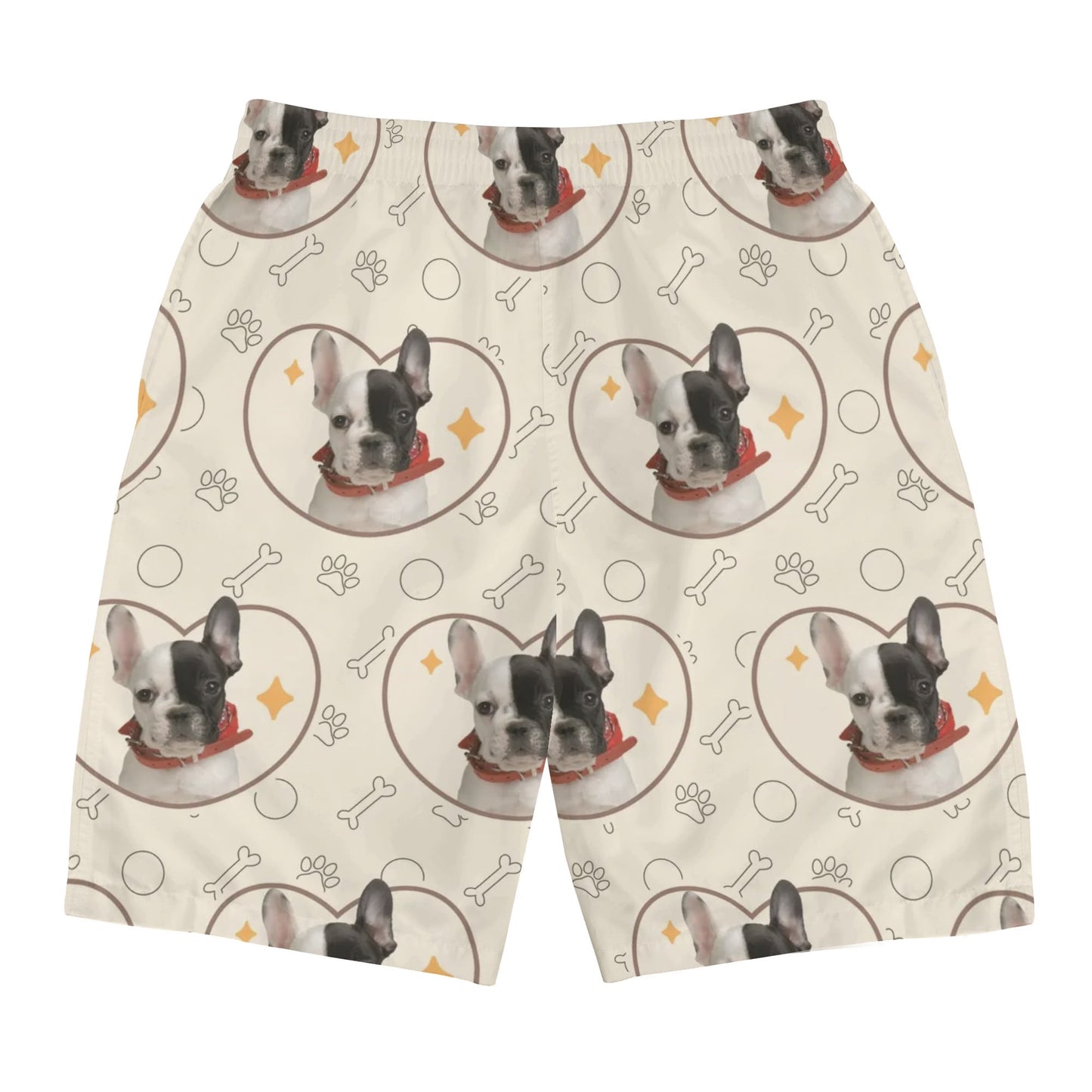 Custom Mens All Over Print Shorts with French Bulldog image