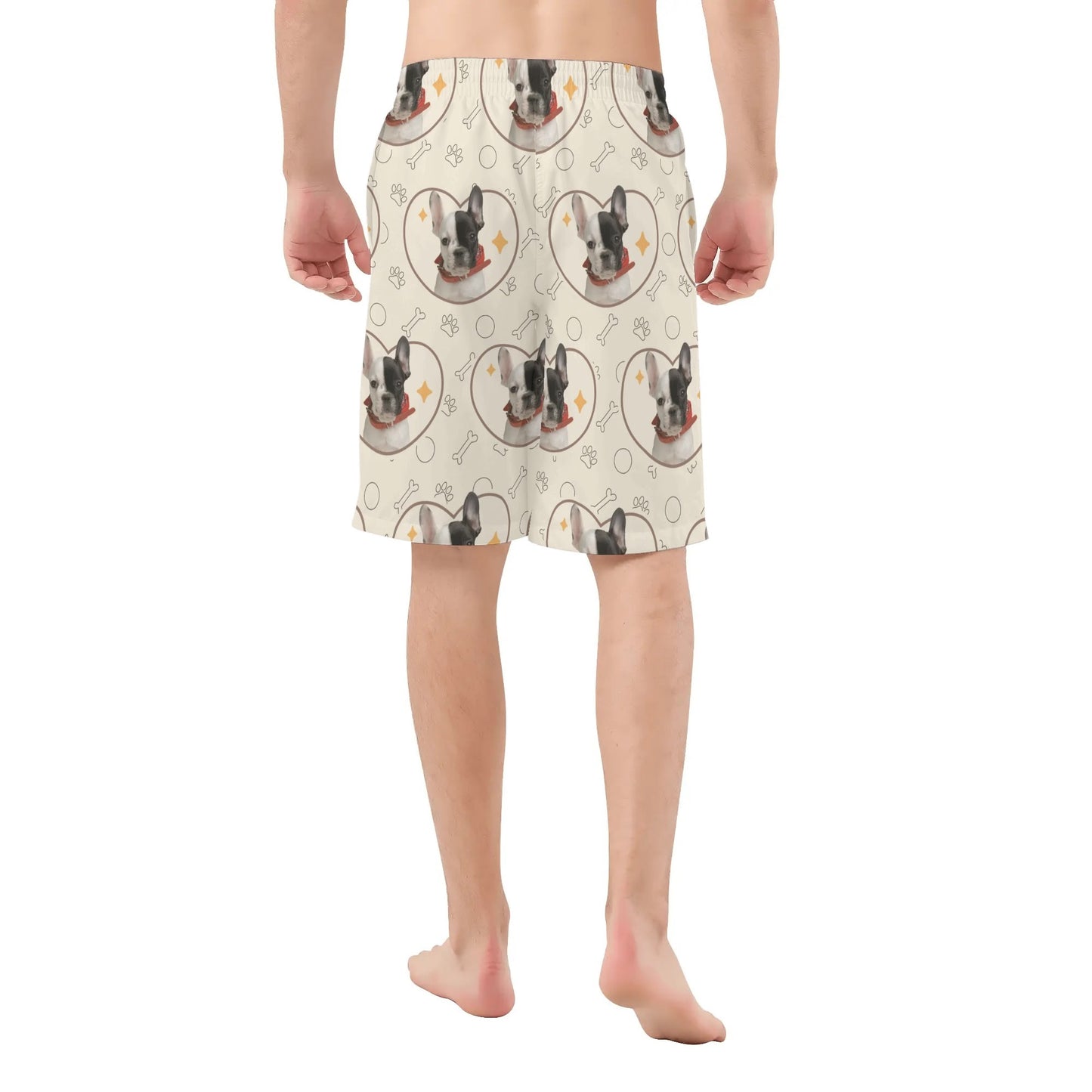 Custom Mens All Over Print Shorts with French Bulldog image