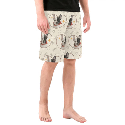 Custom Mens All Over Print Shorts with French Bulldog image