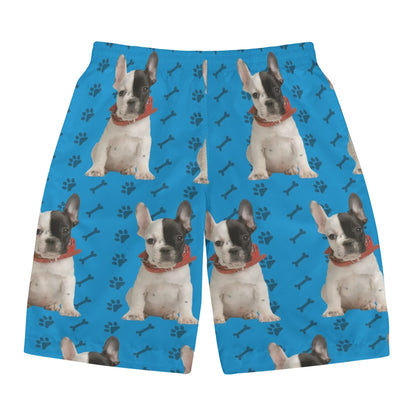 Custom Mens All Over Print Shorts with French Bulldog image