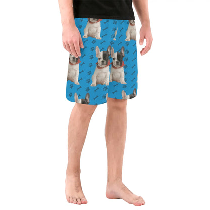 Custom Mens All Over Print Shorts with French Bulldog image