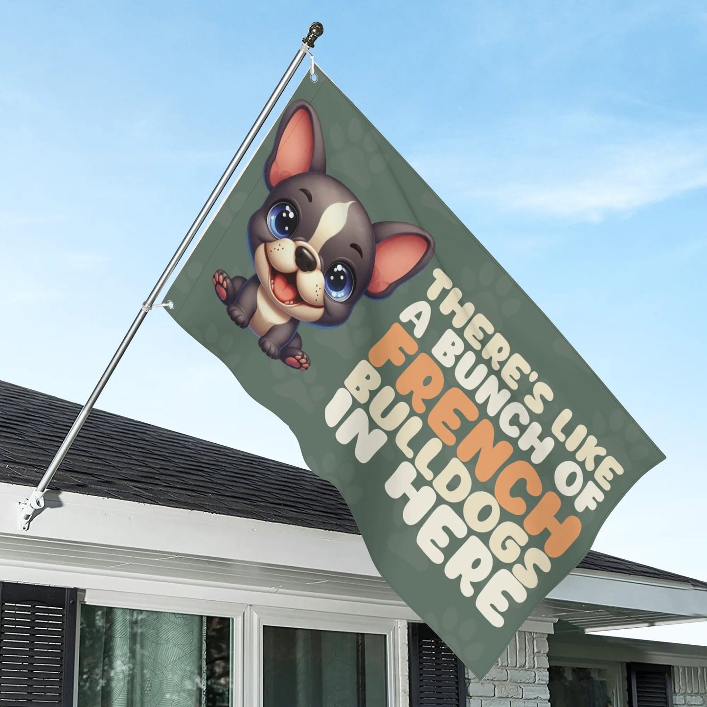 Olive - Garden Flags for frenchie lovers