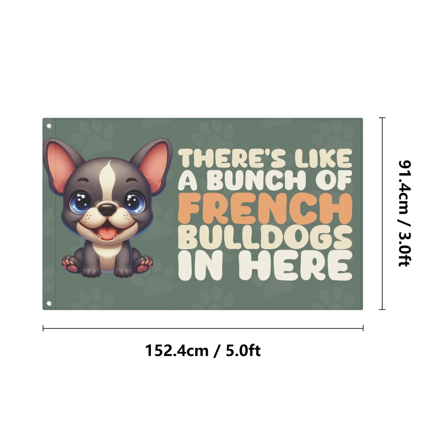 Olive - Garden Flags for frenchie lovers