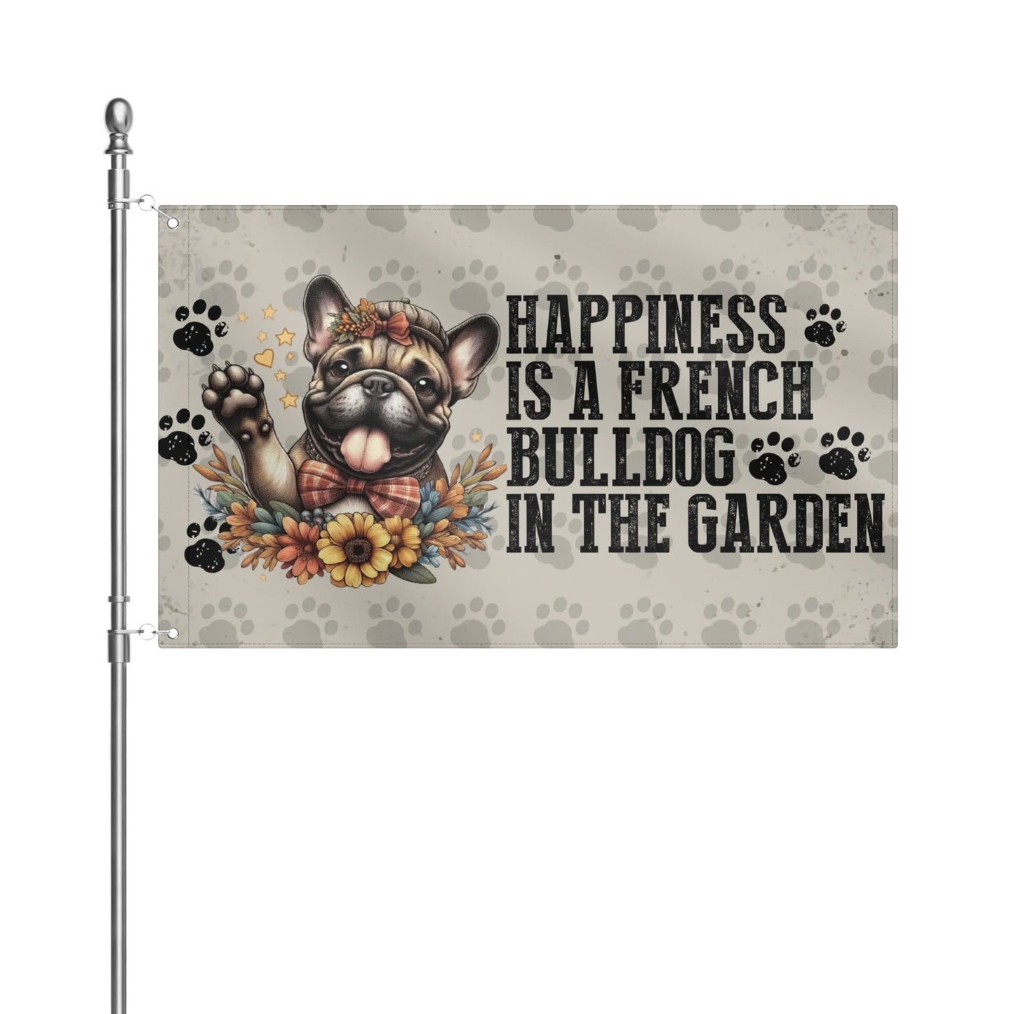 Louis - Garden Flags for frenchie lovers