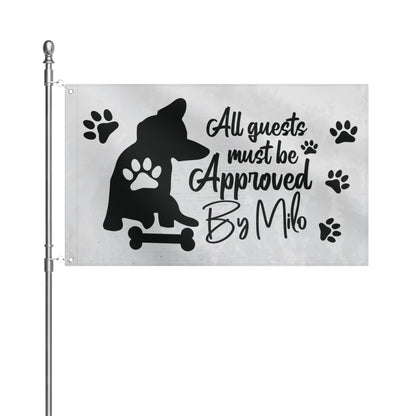 Personalized French Bulldog Garden Flag with frenchie name