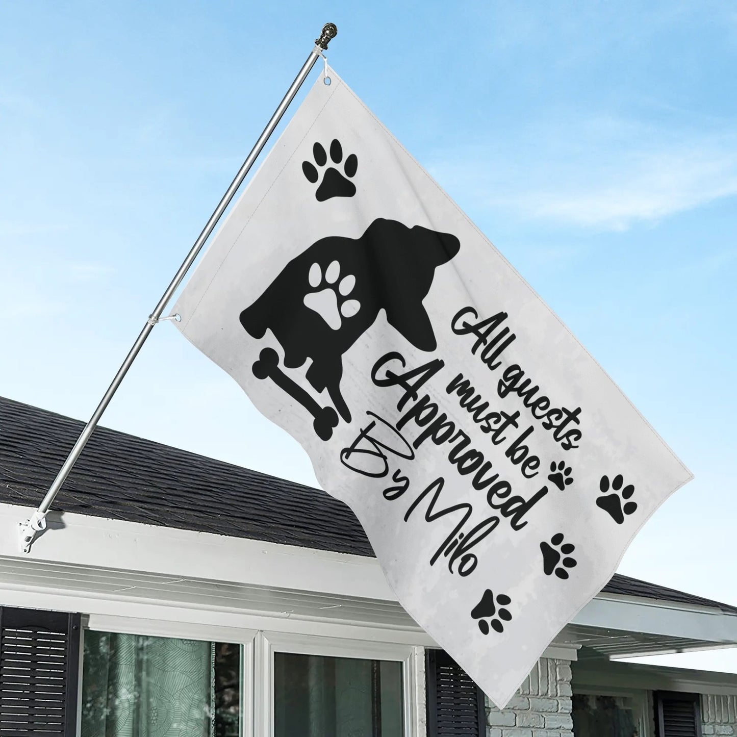 Personalized French Bulldog Garden Flag with frenchie name