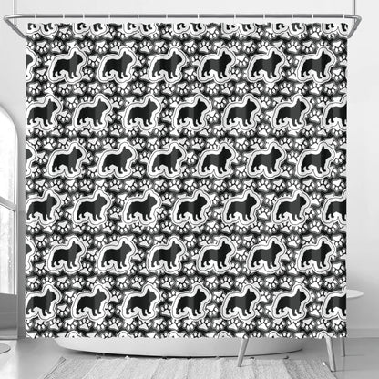 sophie - Shower Curtain for frenchie lovers