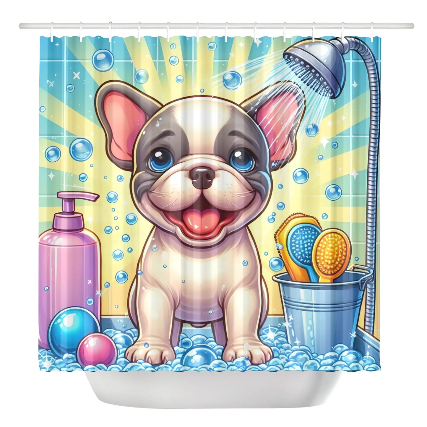 Milo - Shower Curtain for frenchie lovers