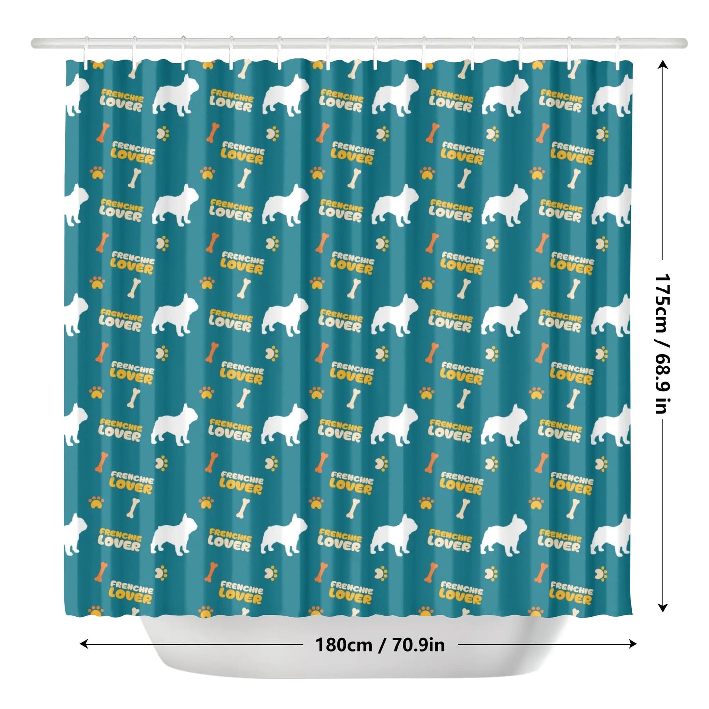 Louis - Shower Curtain for frenchie lovers