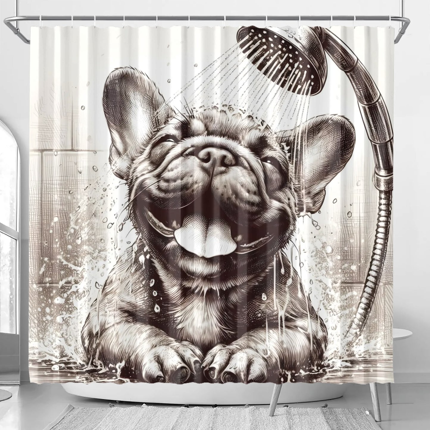 Hazel - Shower Curtain for frenchie lovers