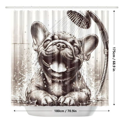 Hazel - Shower Curtain for frenchie lovers