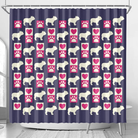 Cleo - Shower Curtain for frenchie lovers