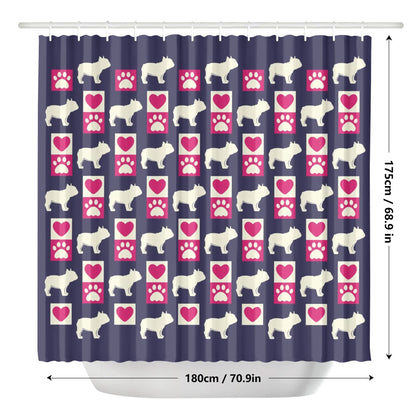 Cleo - Shower Curtain for frenchie lovers