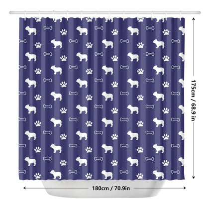 Bonnie - Shower Curtain for frenchie lovers