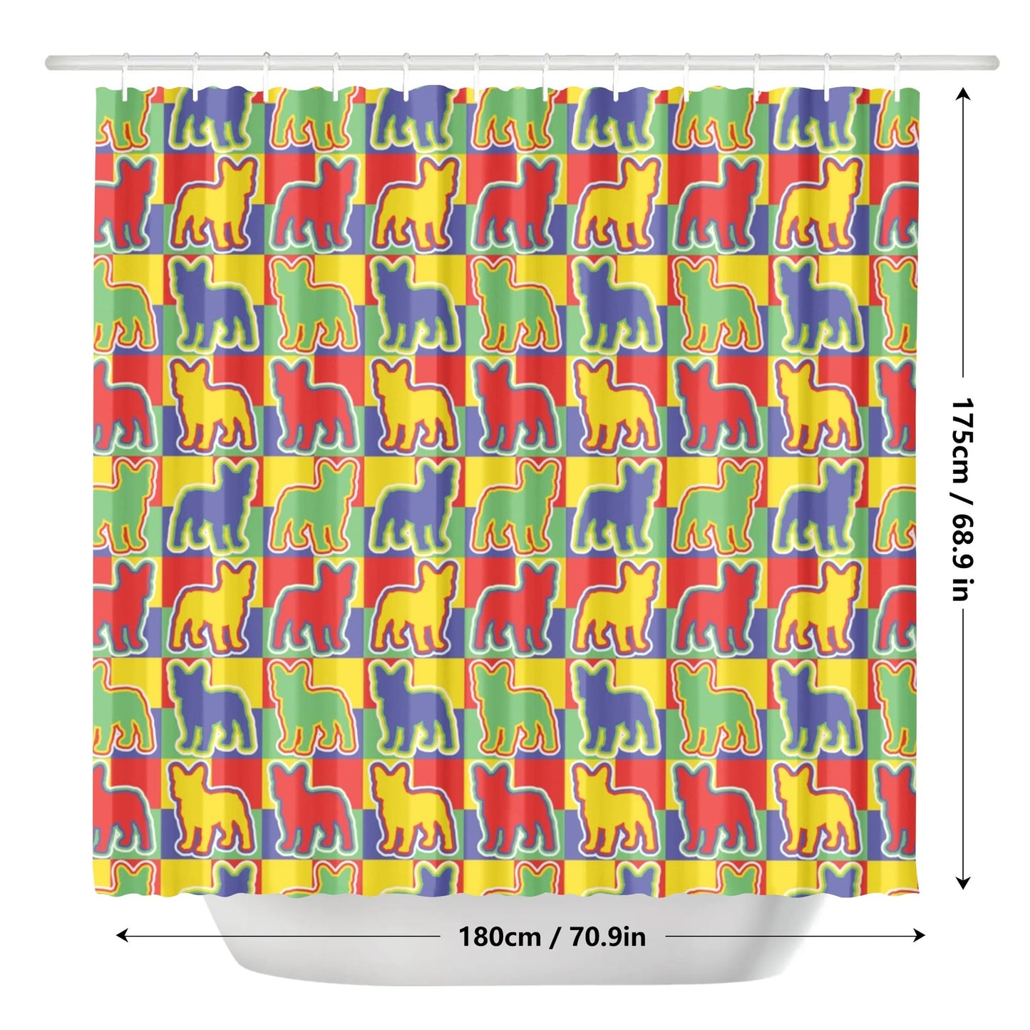 Norm - Shower Curtain for frenchie lovers