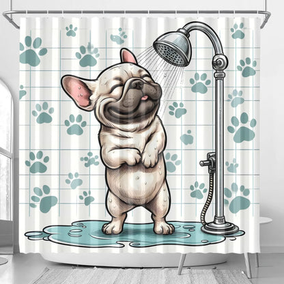 Floria - Shower Curtain for frenchie lovers