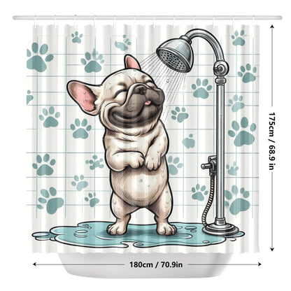 Floria - Shower Curtain for frenchie lovers