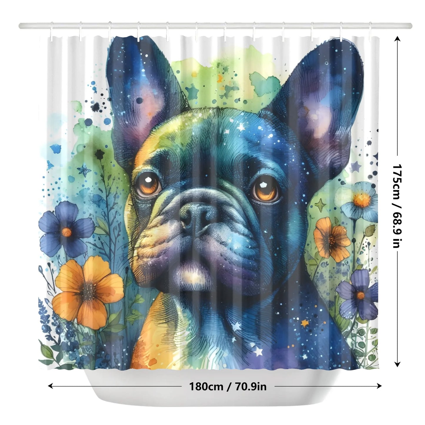 Ace - Shower Curtain for frenchie lovers