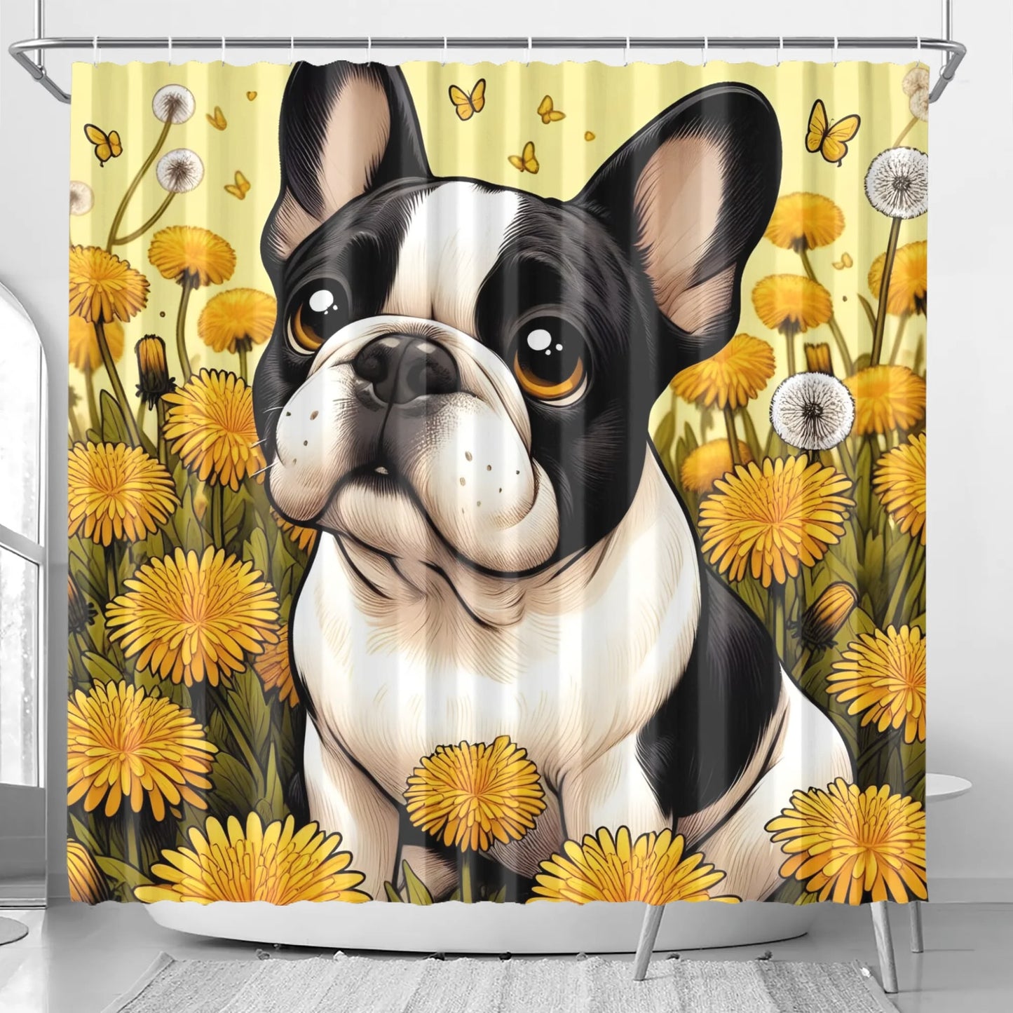 Cardi - Shower Curtain for frenchie lovers